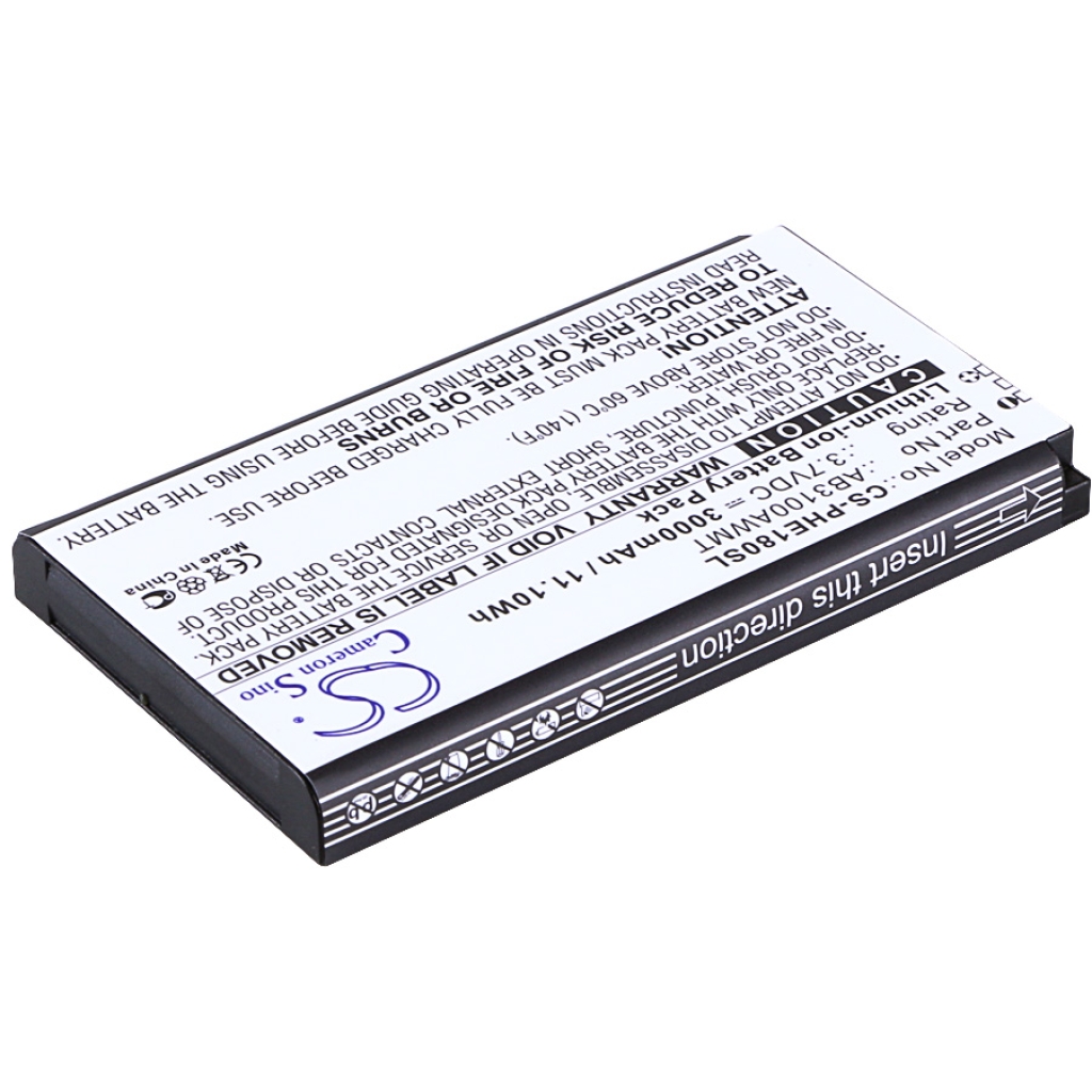 Sostituzione della batteria compatibile per Philips AB3100AWMC,AB3100AWMT