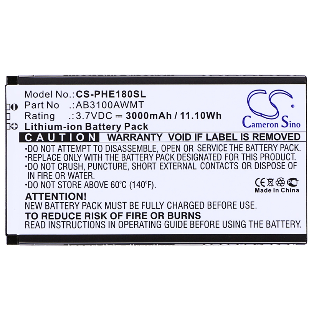 Sostituzione della batteria compatibile per Philips AB3100AWMC,AB3100AWMT