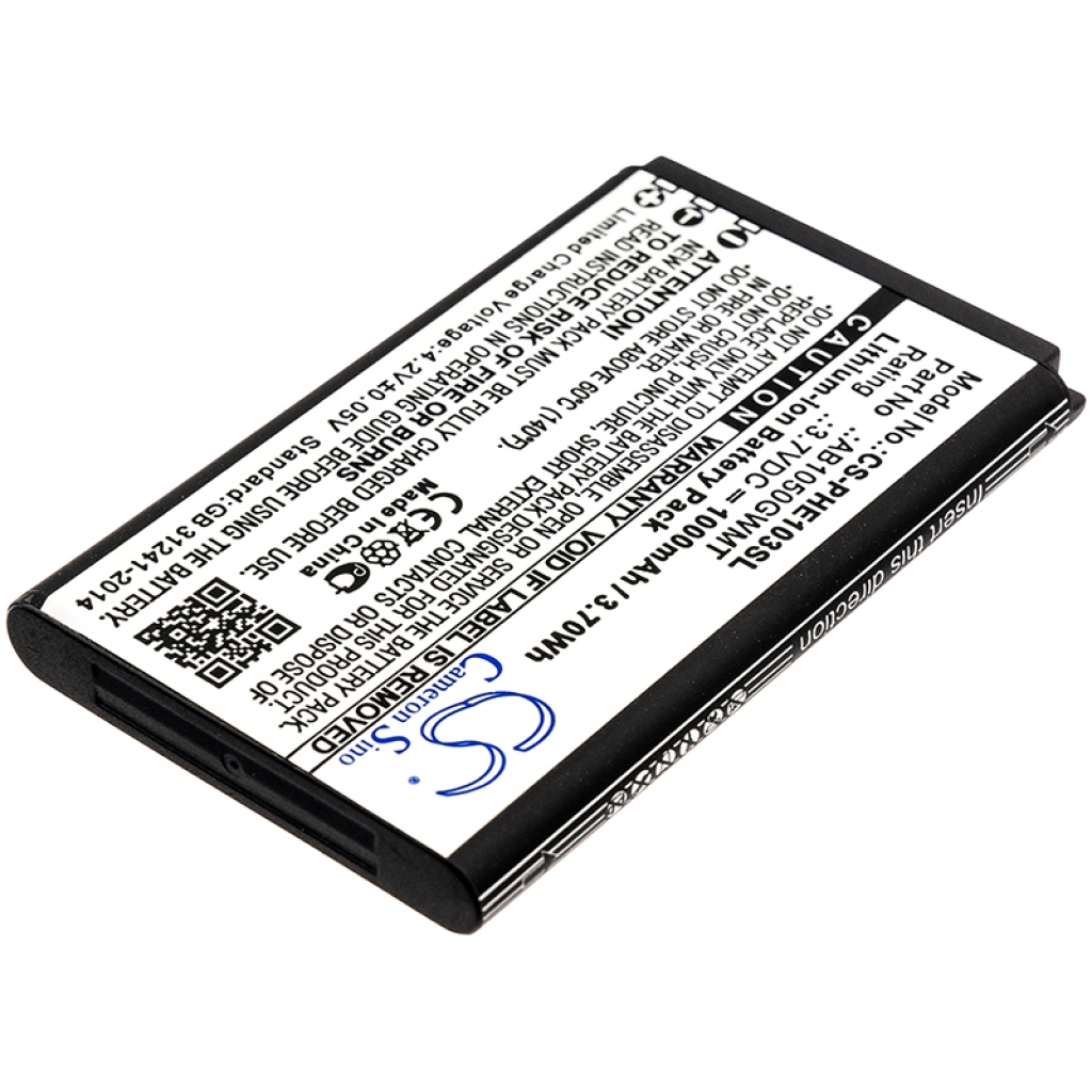 Batteria del telefono cellulare Philips Xenium E103 (CS-PHE103SL)