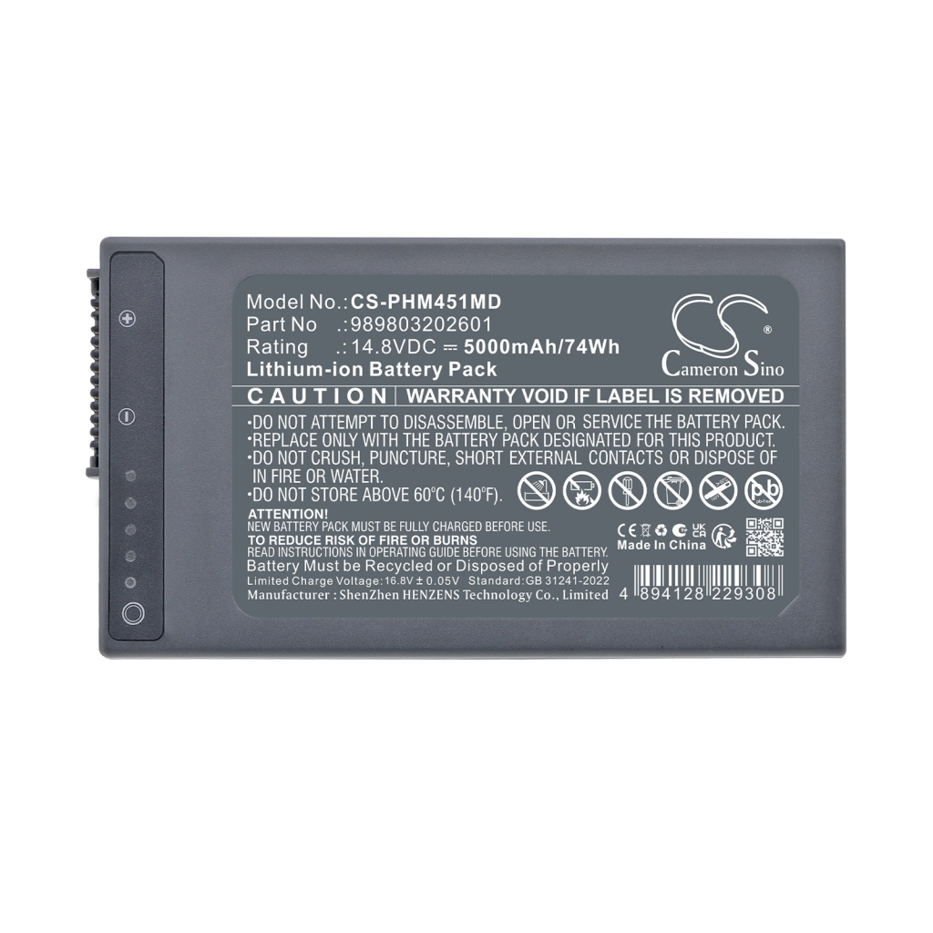 Batteria compatibile con Phillips CS-PHM451MD
