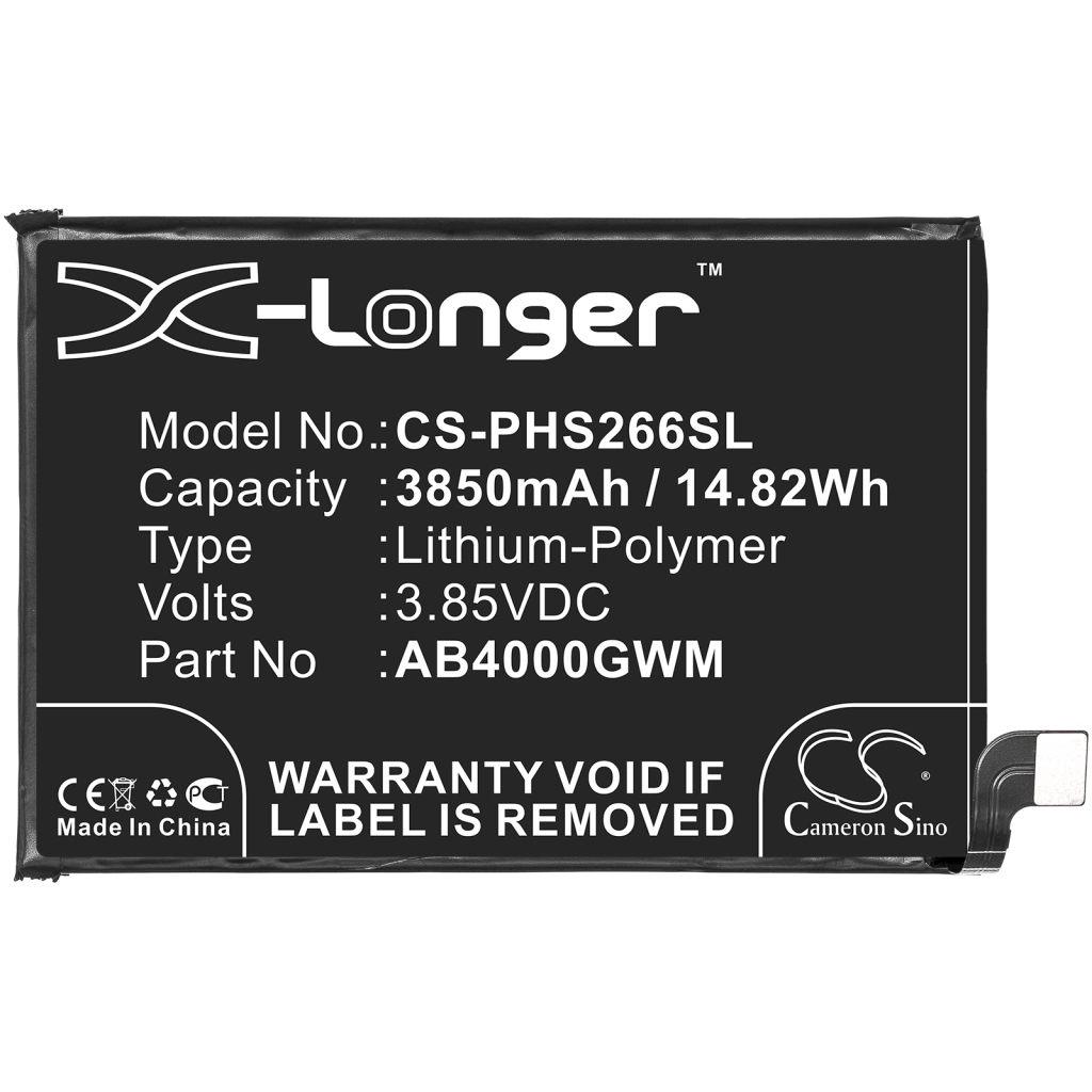 Batterie Batteria del telefono cellulare CS-PHS266SL