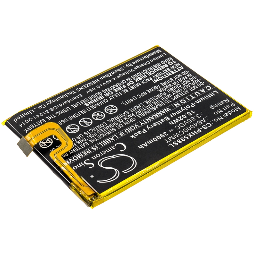 Batterie Batteria del telefono cellulare CS-PHX598SL