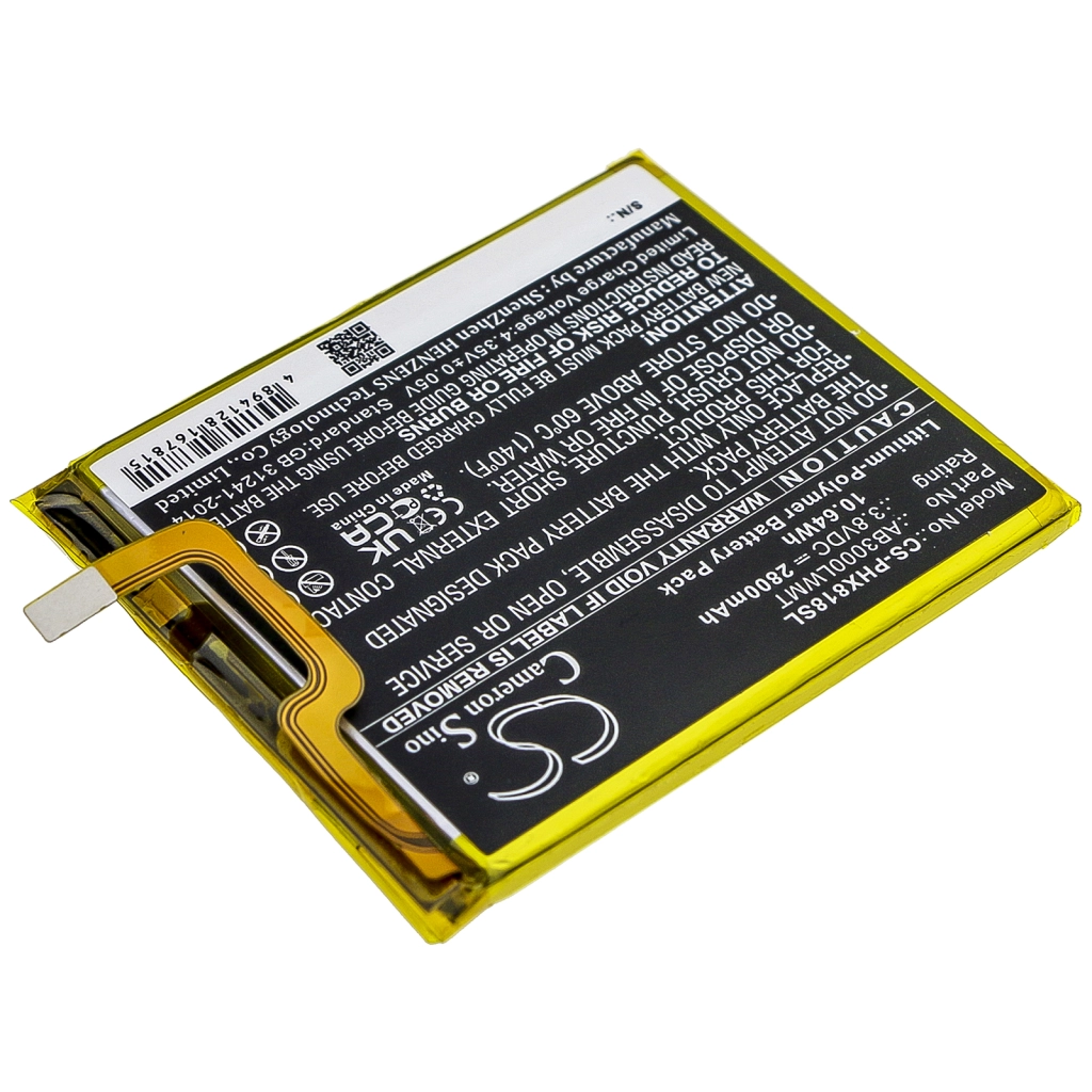 Batterie Batteria del telefono cellulare CS-PHX818SL