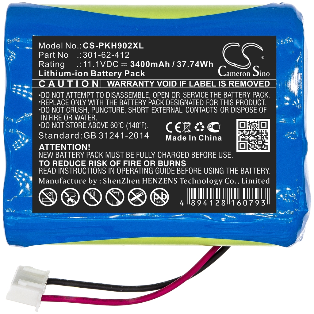 Sostituzione della batteria compatibile per Peaktech 301-62-412