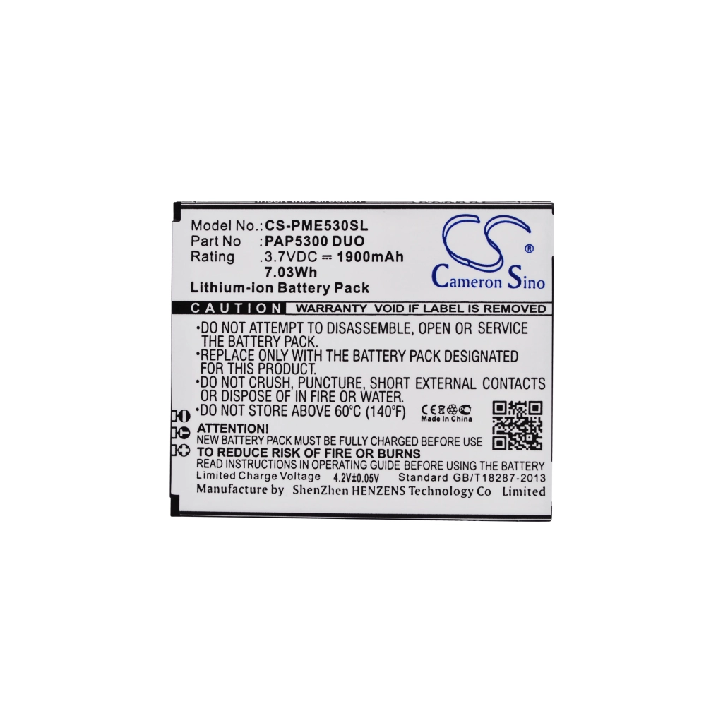 Batterie Batteria del telefono cellulare CS-PME530SL