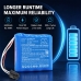 CS-PMM100SL marketing image with specs 6400mAh 14.4VDC 500+ cycles