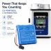 CS-PMM100SL next to a liquid counting device, specs 14.4V 6400mAh