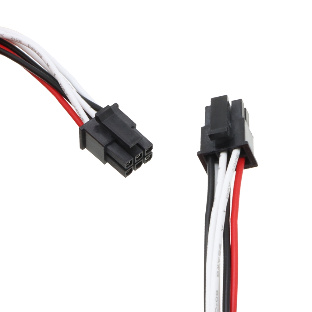 CS-PMM100SL dual 6-pin Molex-style connector detail