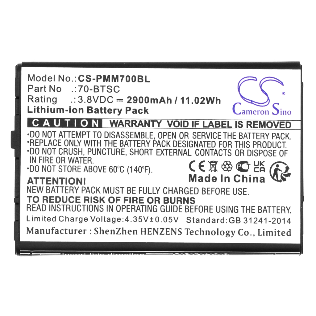 Sostituzione della batteria compatibile per Point mobile 70-BTSC