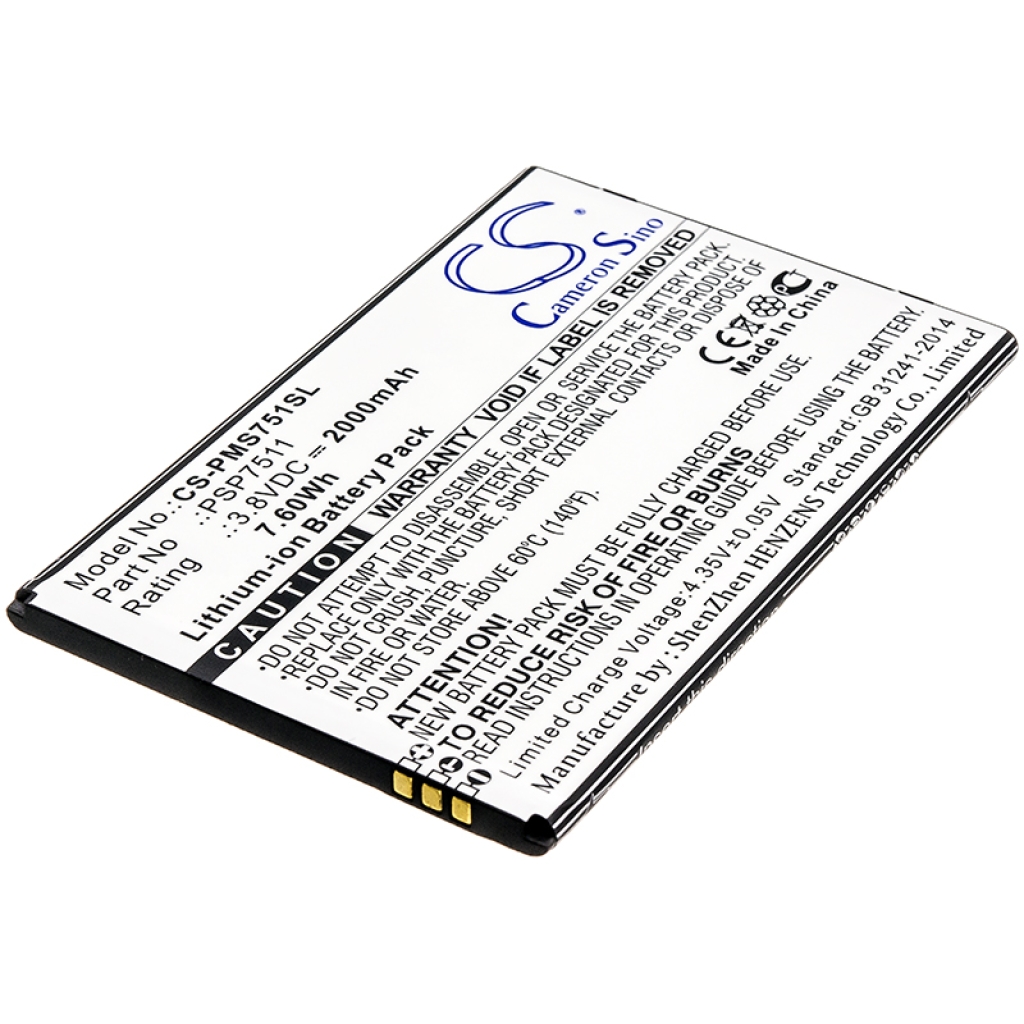 Batterie Sostituisce PSP7511