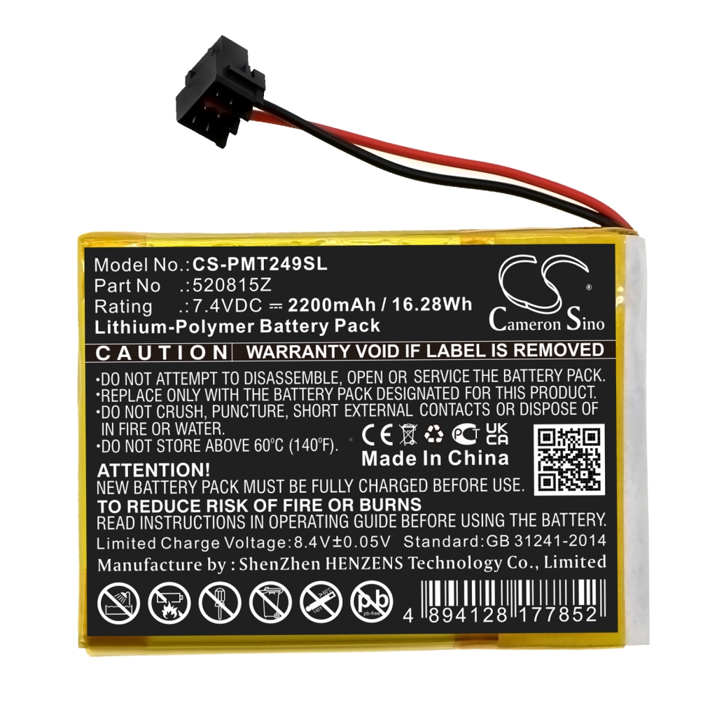 Sostituzione della batteria compatibile per Pentair 520815Z