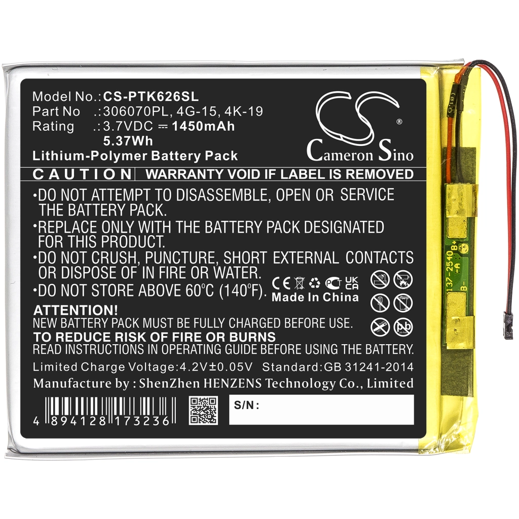 Ebook, batteria eReader Pocketbook 632 Plus (CS-PTK626SL)