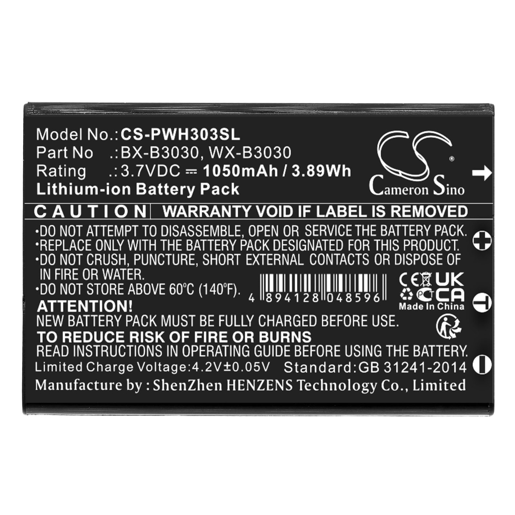 Batterie Sostituisce WX-B3030M