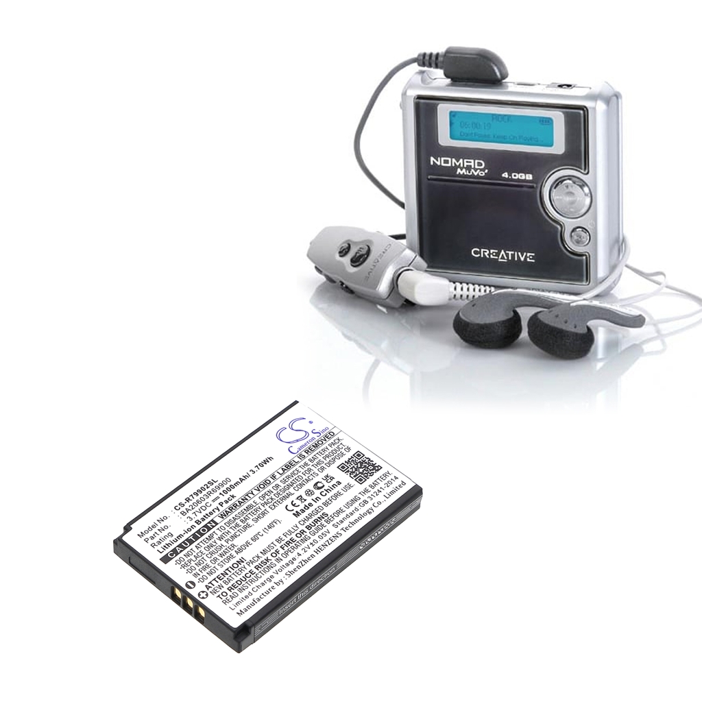 Batteria MP3, MP4, PMP Creative CS-R79902SL