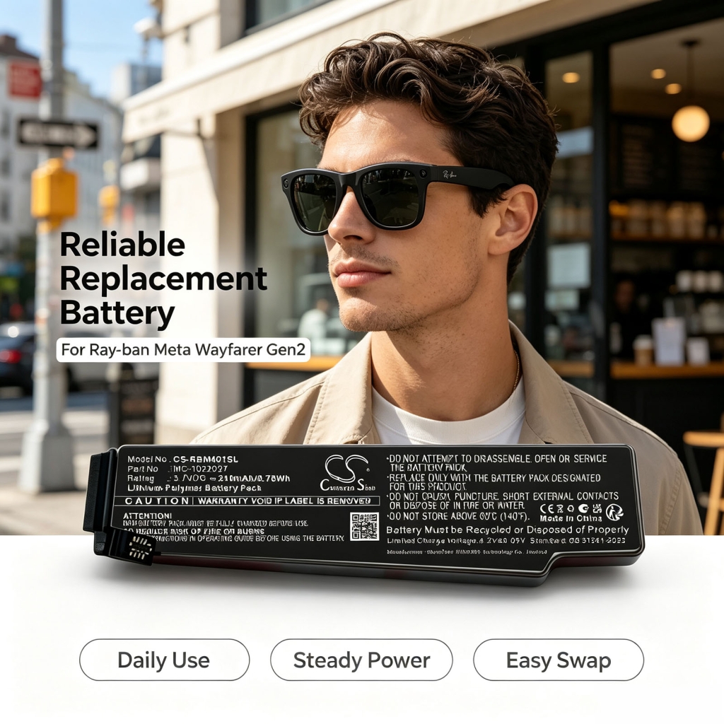 Battery compatible with VR battery