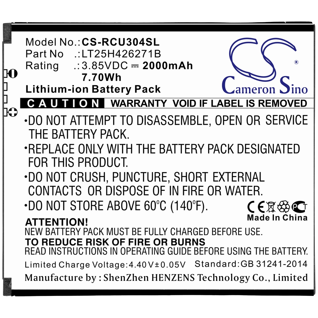 Sostituzione della batteria compatibile per BLU LT25H426271B