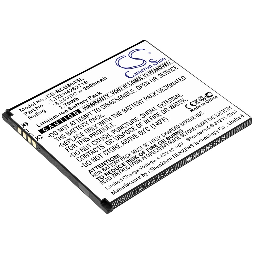 Compatible battery replacement for BLU LT25H426271B