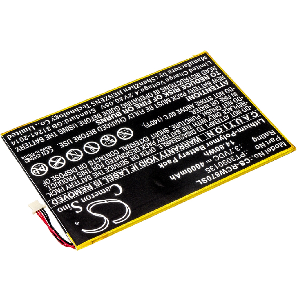 Sostituzione della batteria compatibile per RCA PT3090135