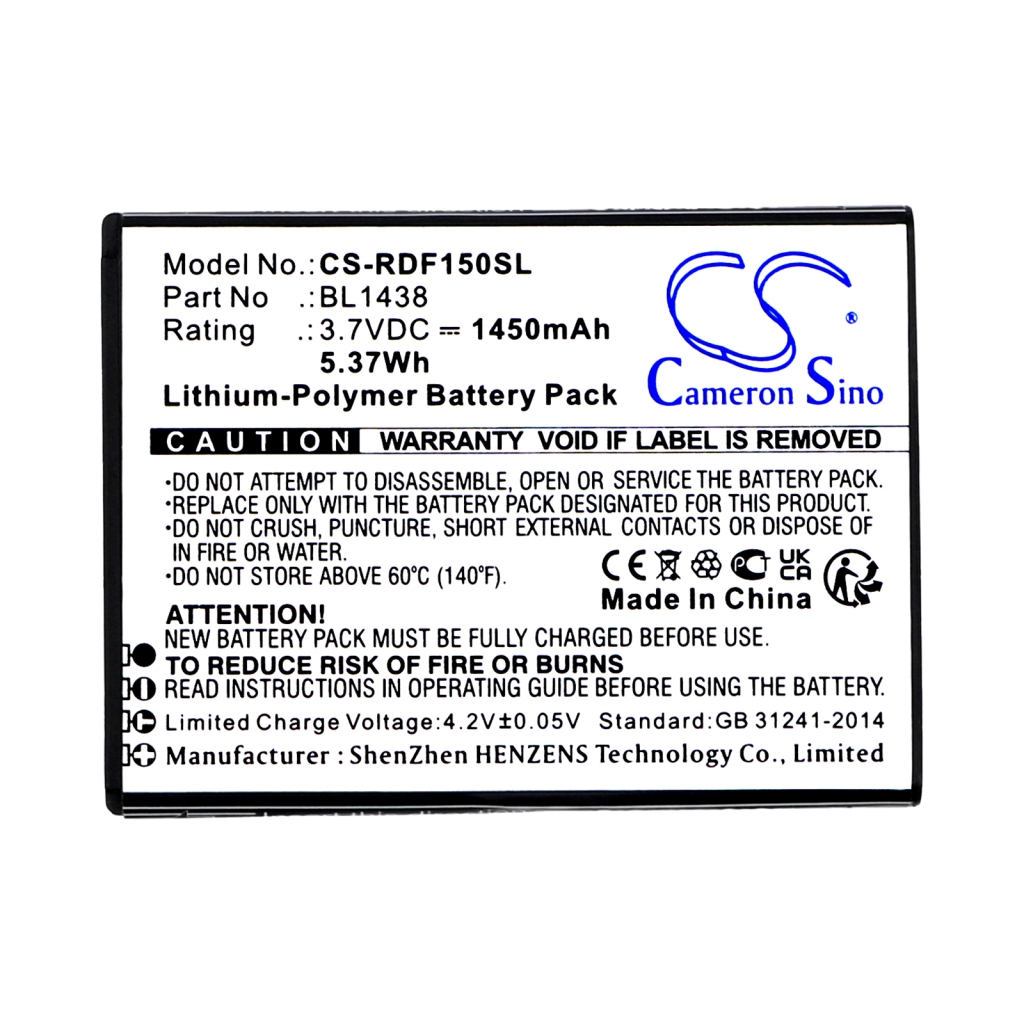 Batteria del telefono cellulare R3di CS-RDF150SL