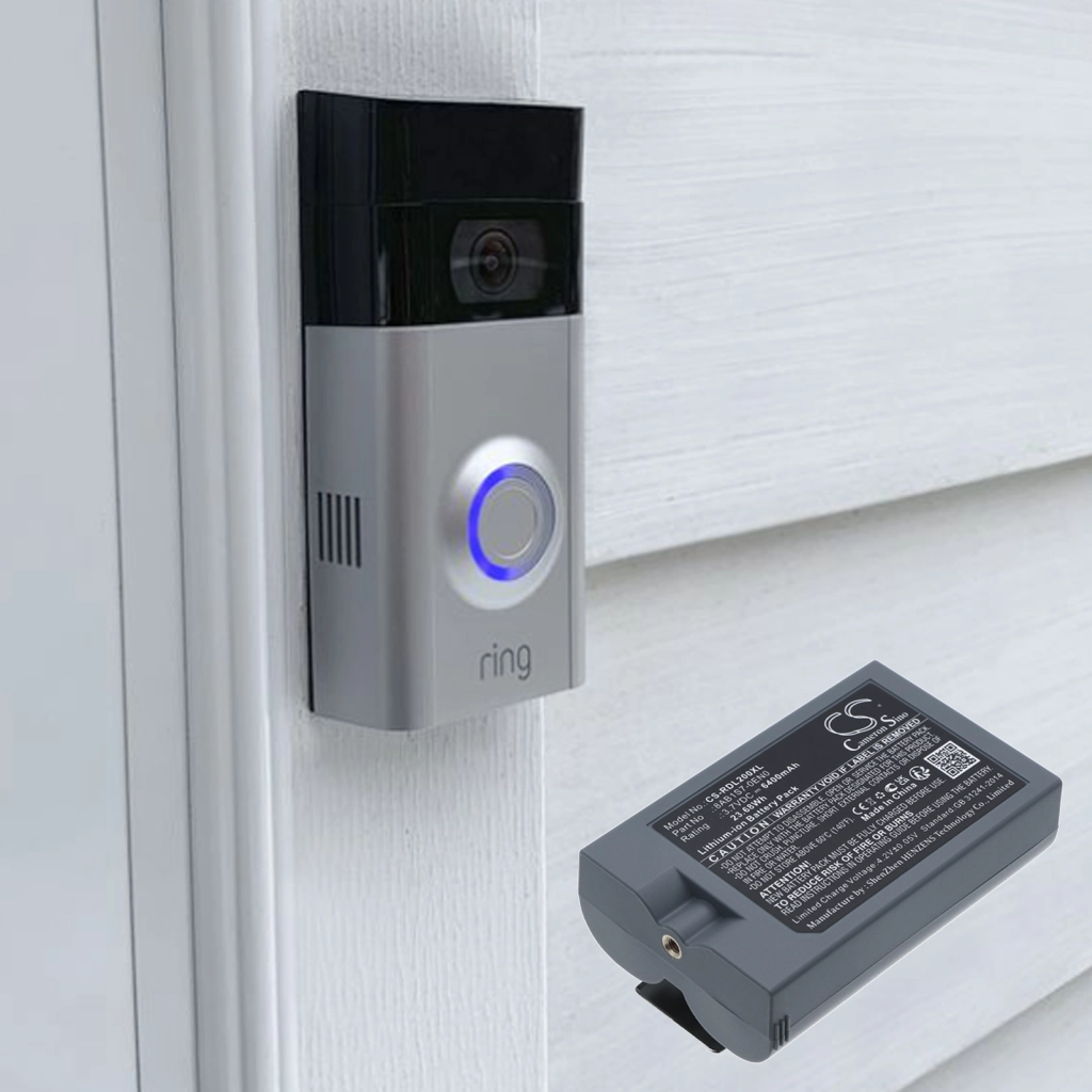 Batteria per telecamera di sicurezza domestica Ring Video Doorbell 4
