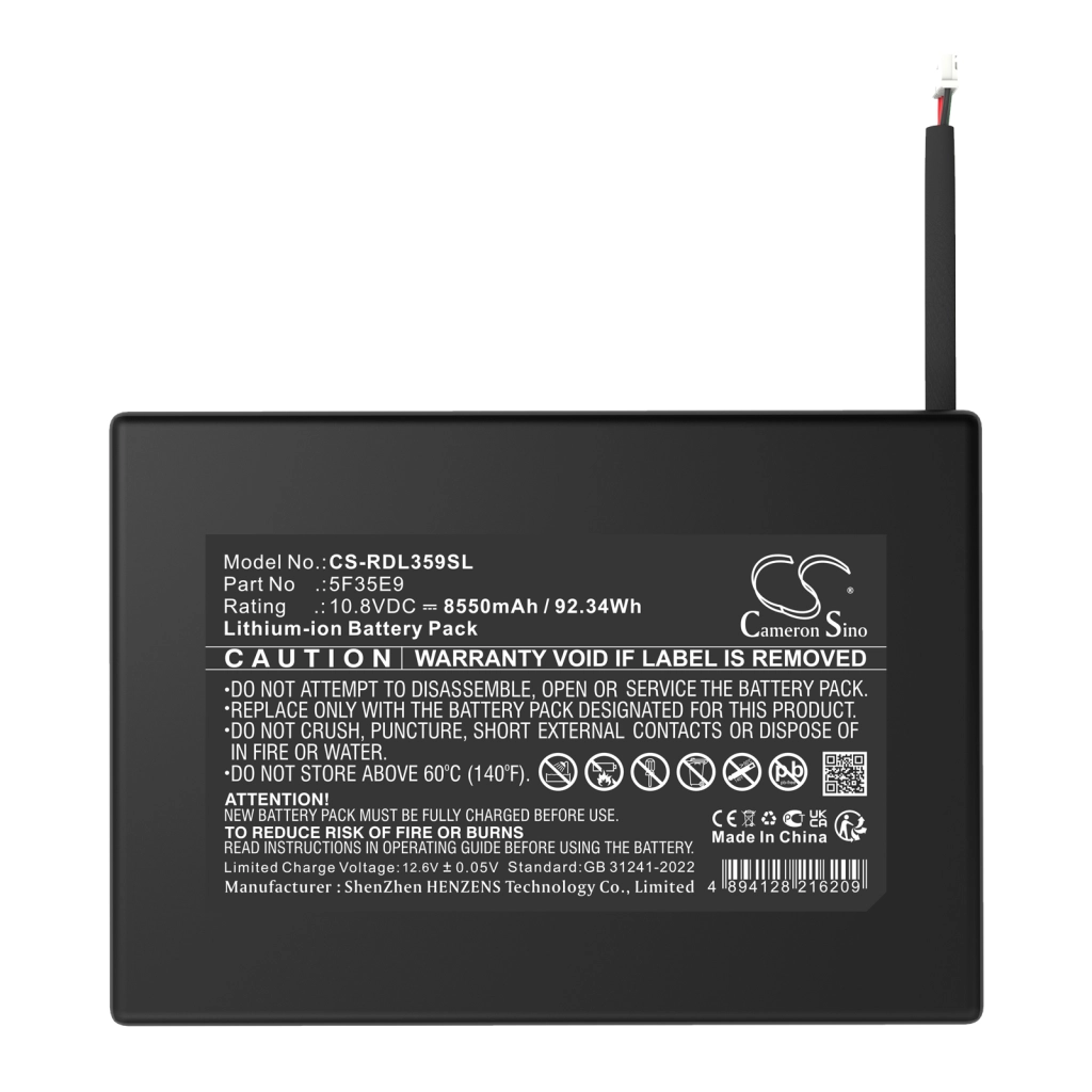 Batterie Batteria per telecamera di sicurezza domestica CS-RDL359SL