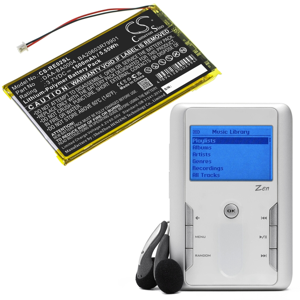 Batteria MP3, MP4, PMP Creative CS-RE02SL