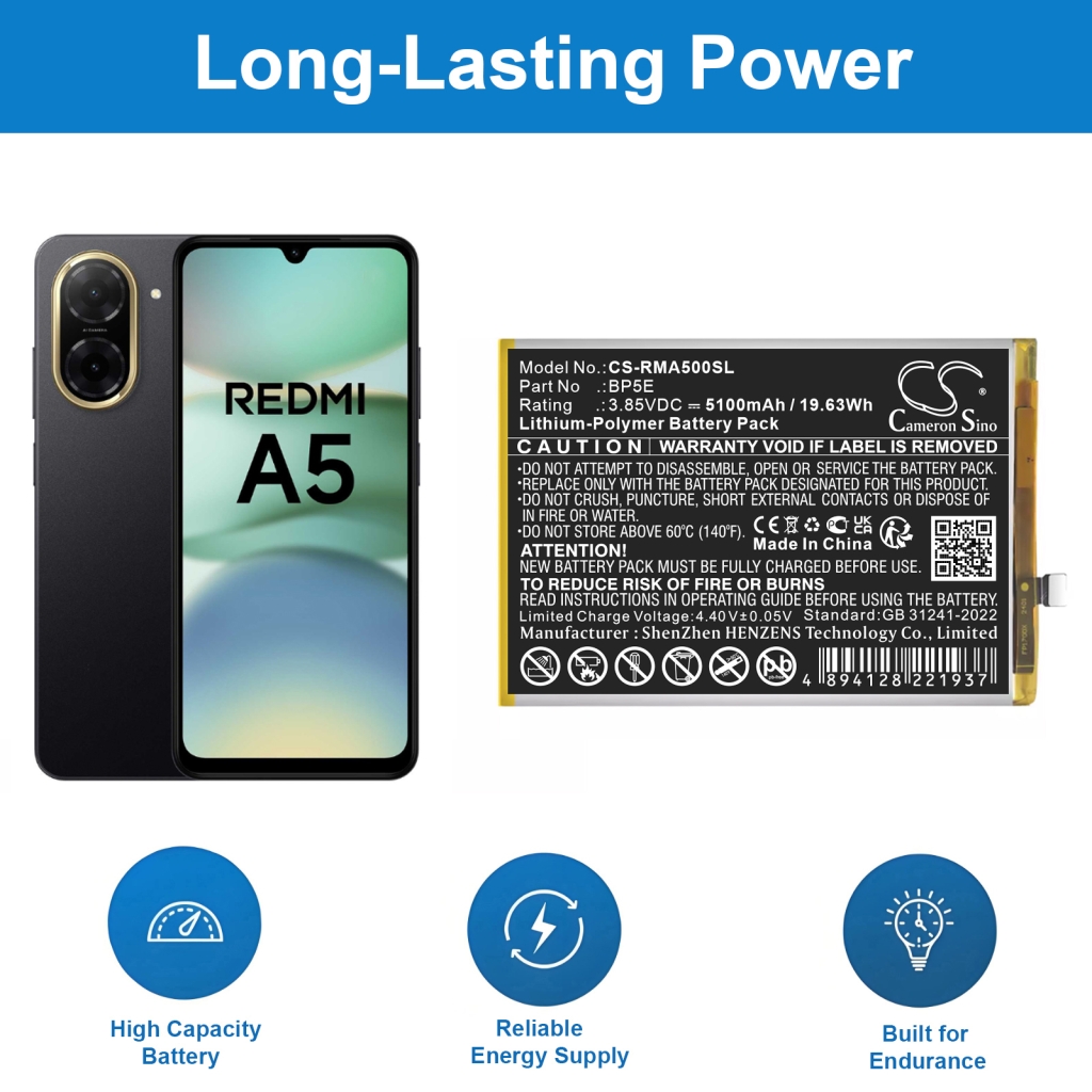 Mobile Phone Battery Redmi CS-RMA500SL