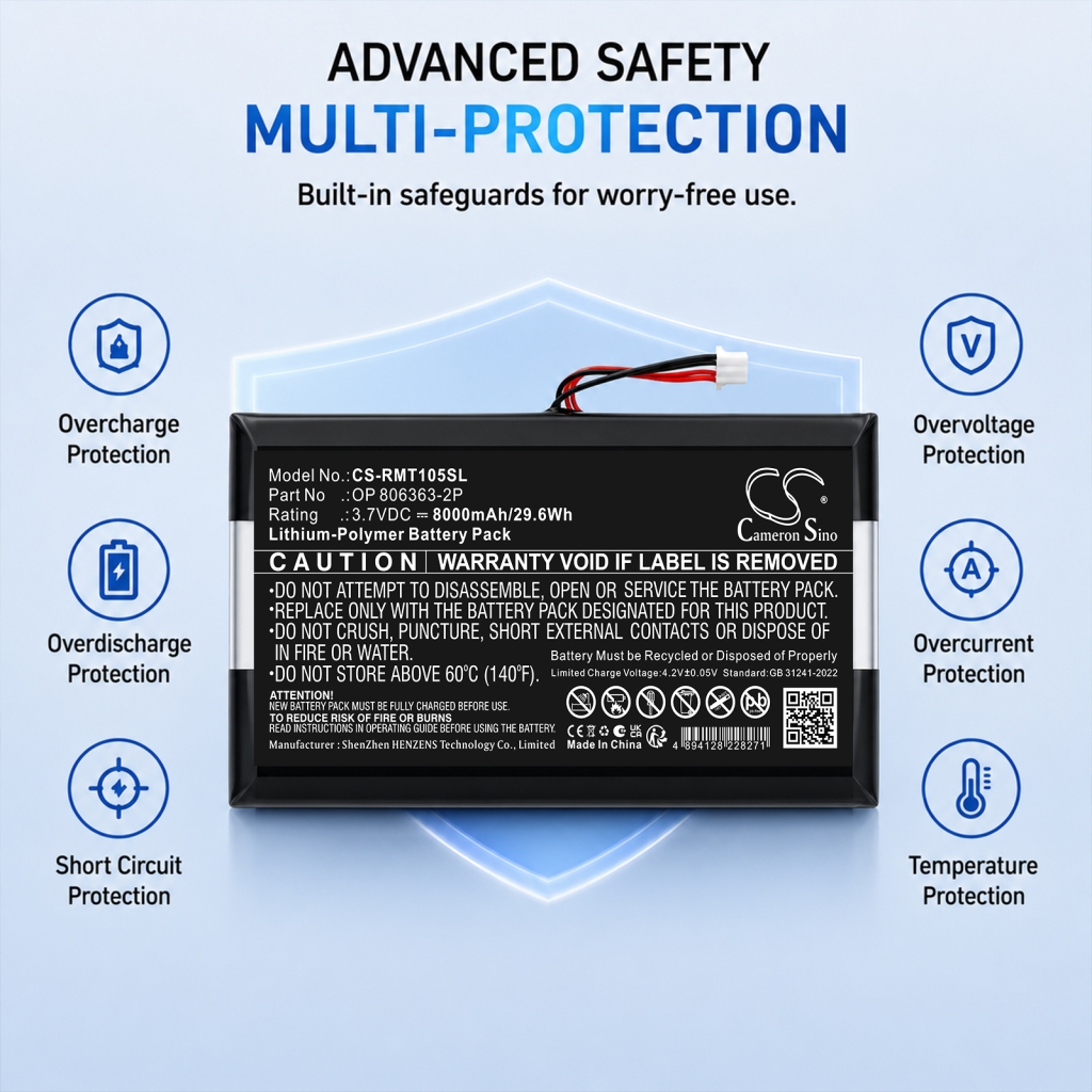 Batteria compatibile con Rand mcnally CS-RMT105SL
