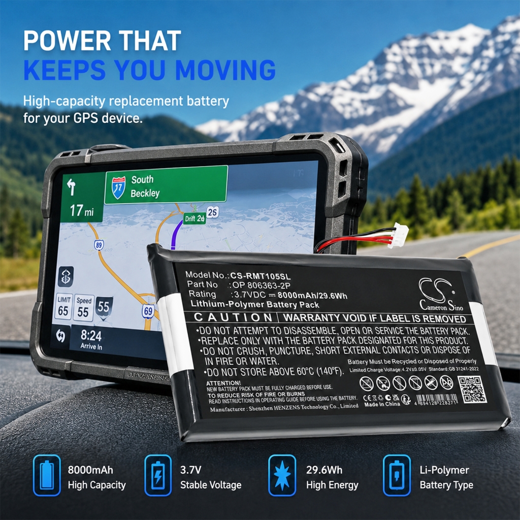 Batteria compatibile con Rand mcnally CS-RMT105SL