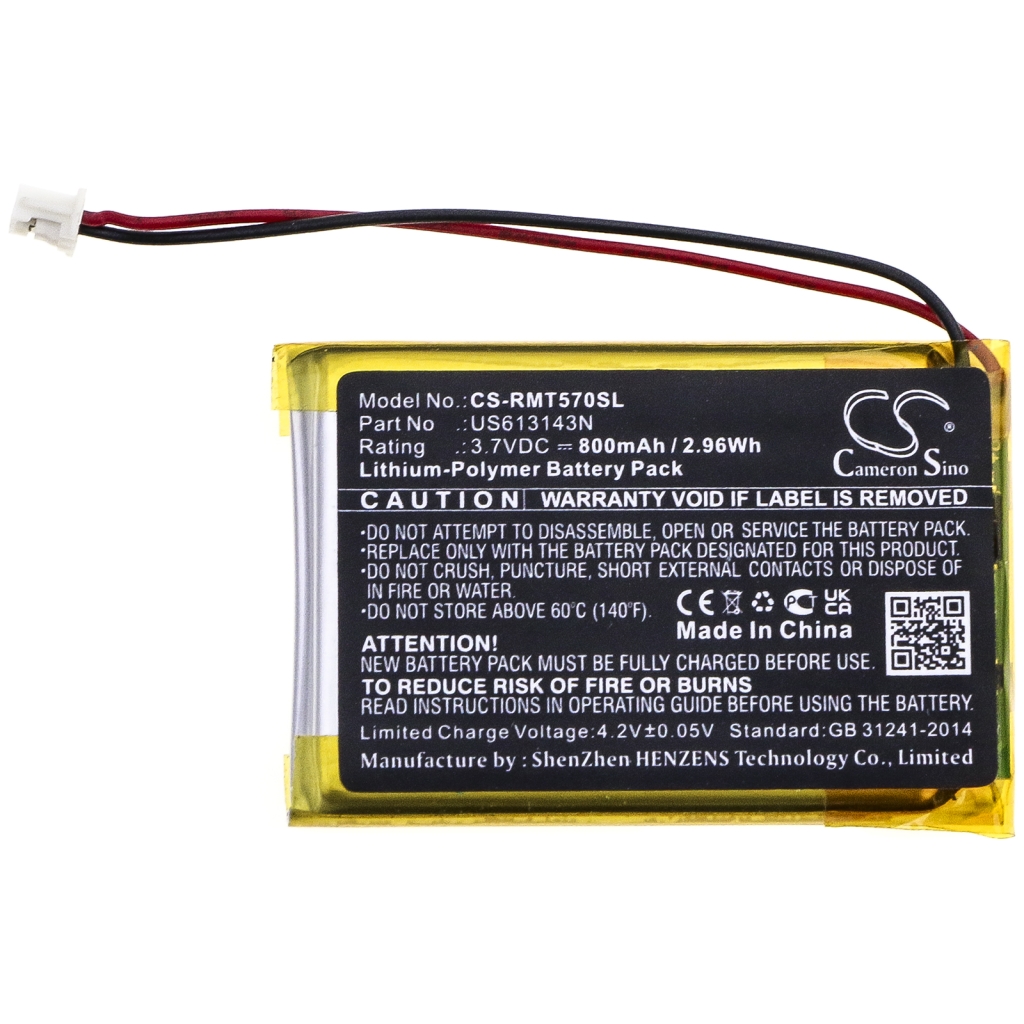 Sostituzione della batteria compatibile per Rapoo US613143N