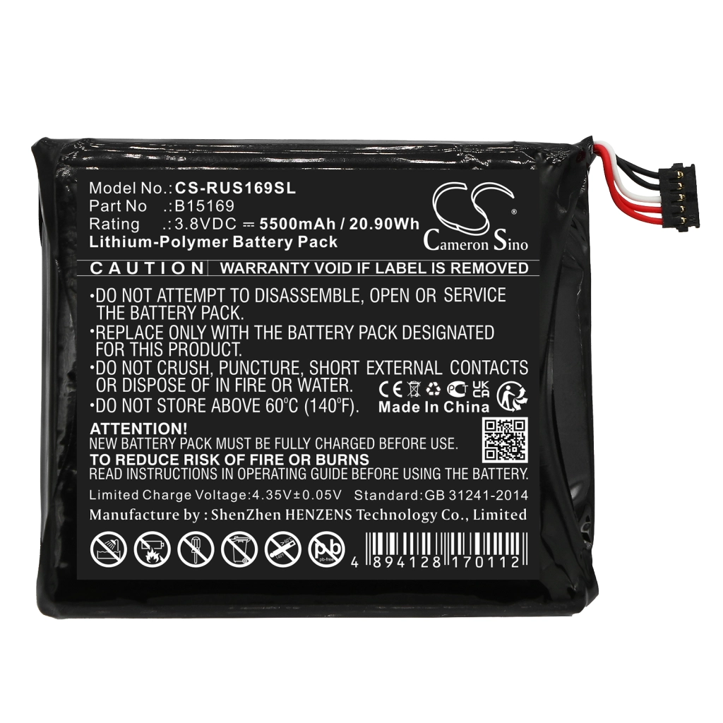 Batterie Batteria per telecamera di sicurezza domestica CS-RUS169SL