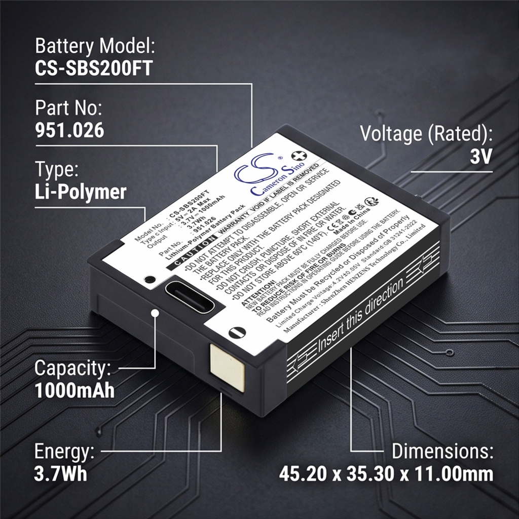 Battery compatible with Lighting System Battery