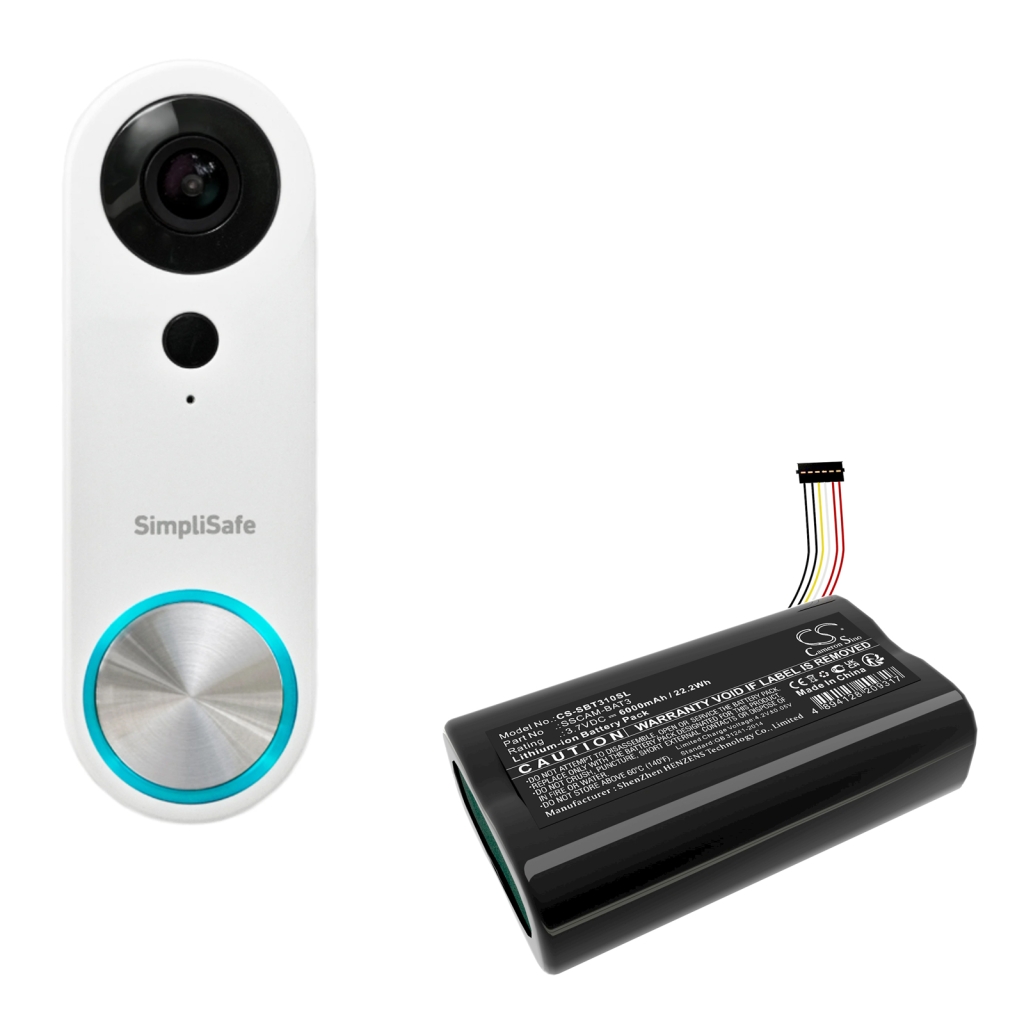 Batteria per telecamera di sicurezza domestica Simplisafe CS-SBT310SL