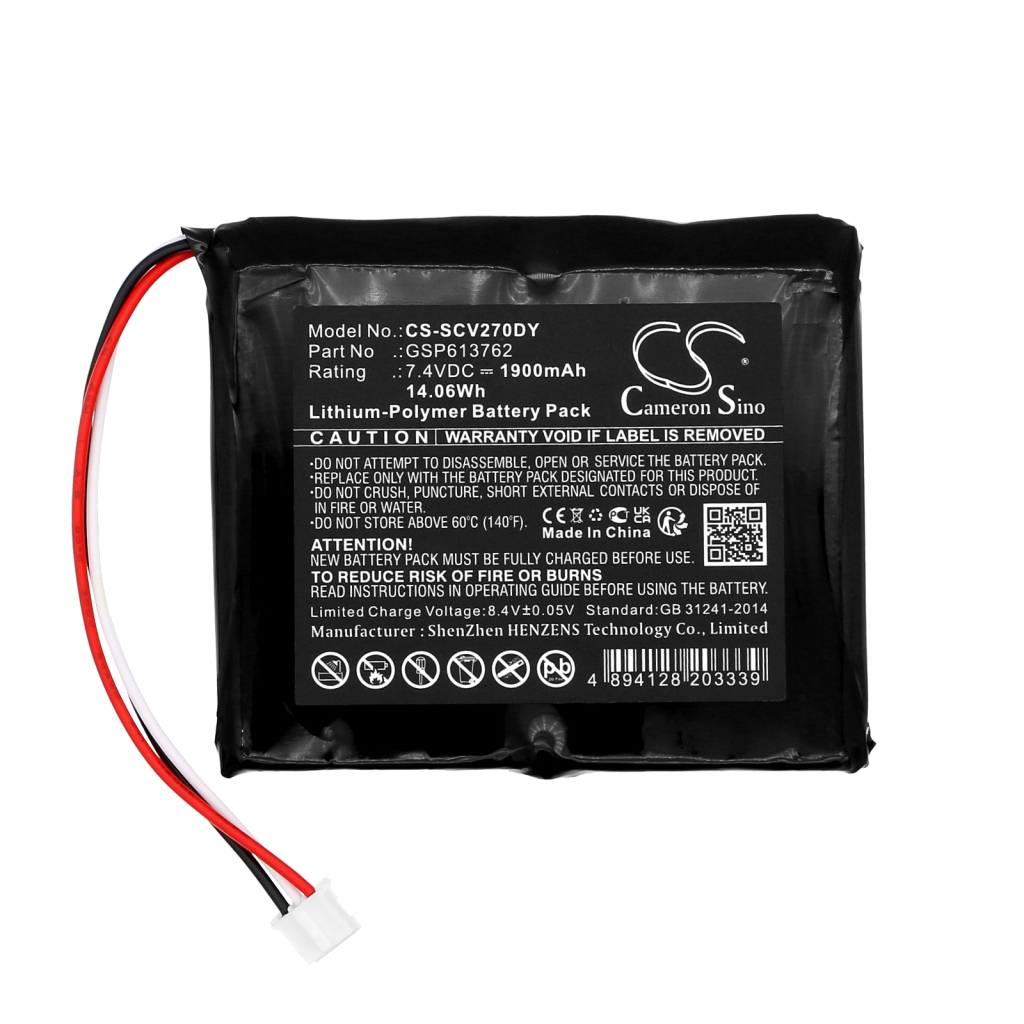Sostituzione della batteria compatibile per Sencor GSP613762