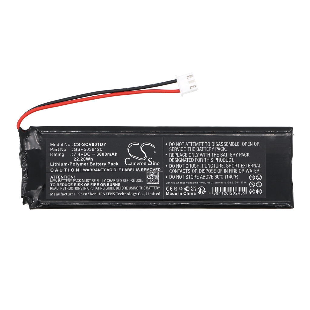 Sostituzione della batteria compatibile per Sencor GSP5038120