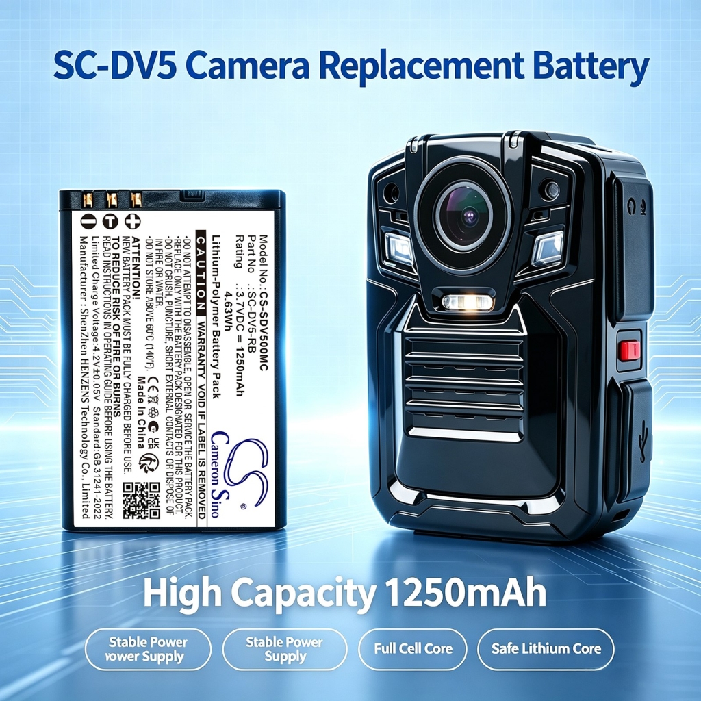 Batteria per PatrolEyes SC-DV5-2