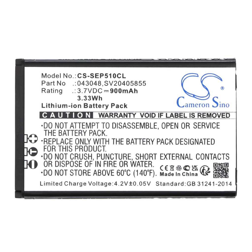 Sostituzione della batteria compatibile per Swissvoice 043048,C0487,SV20405855