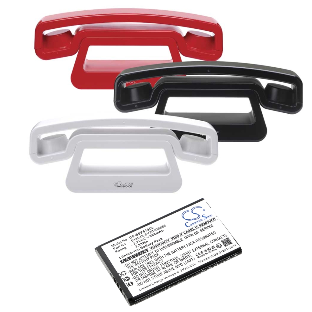 Sostituzione della batteria compatibile per Swissvoice 043048,C0487,SV20405855