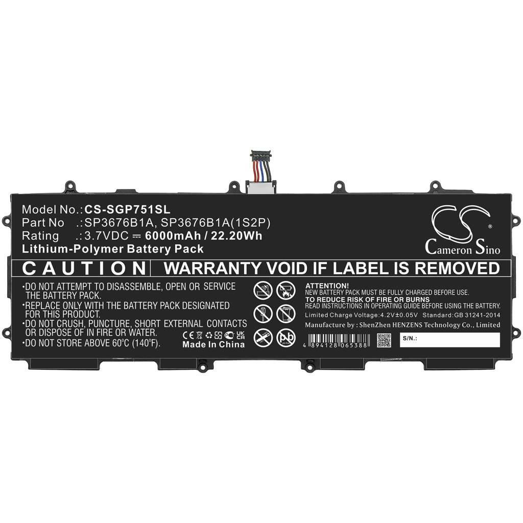 Batteria compressa Samsung CS-SGP751SL