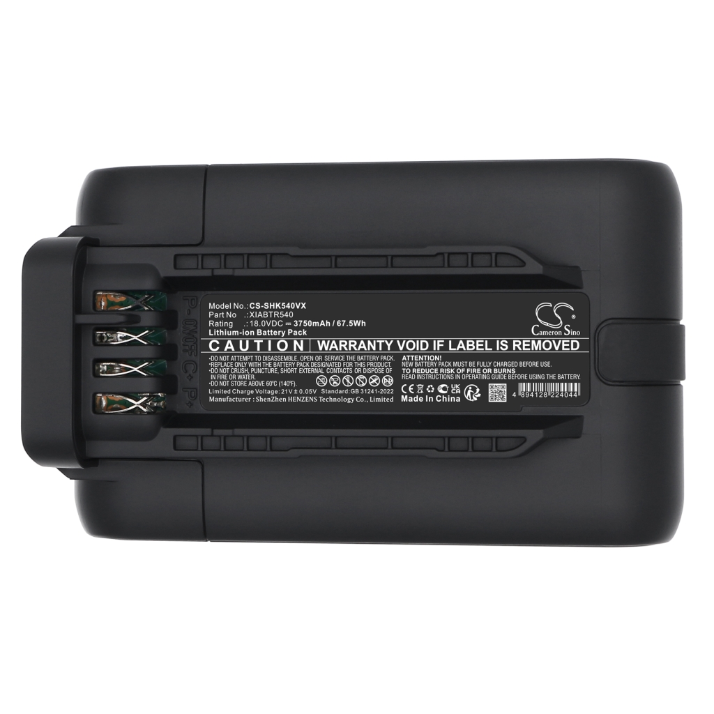 Batteria a vuoto Shark CS-SHK540VX