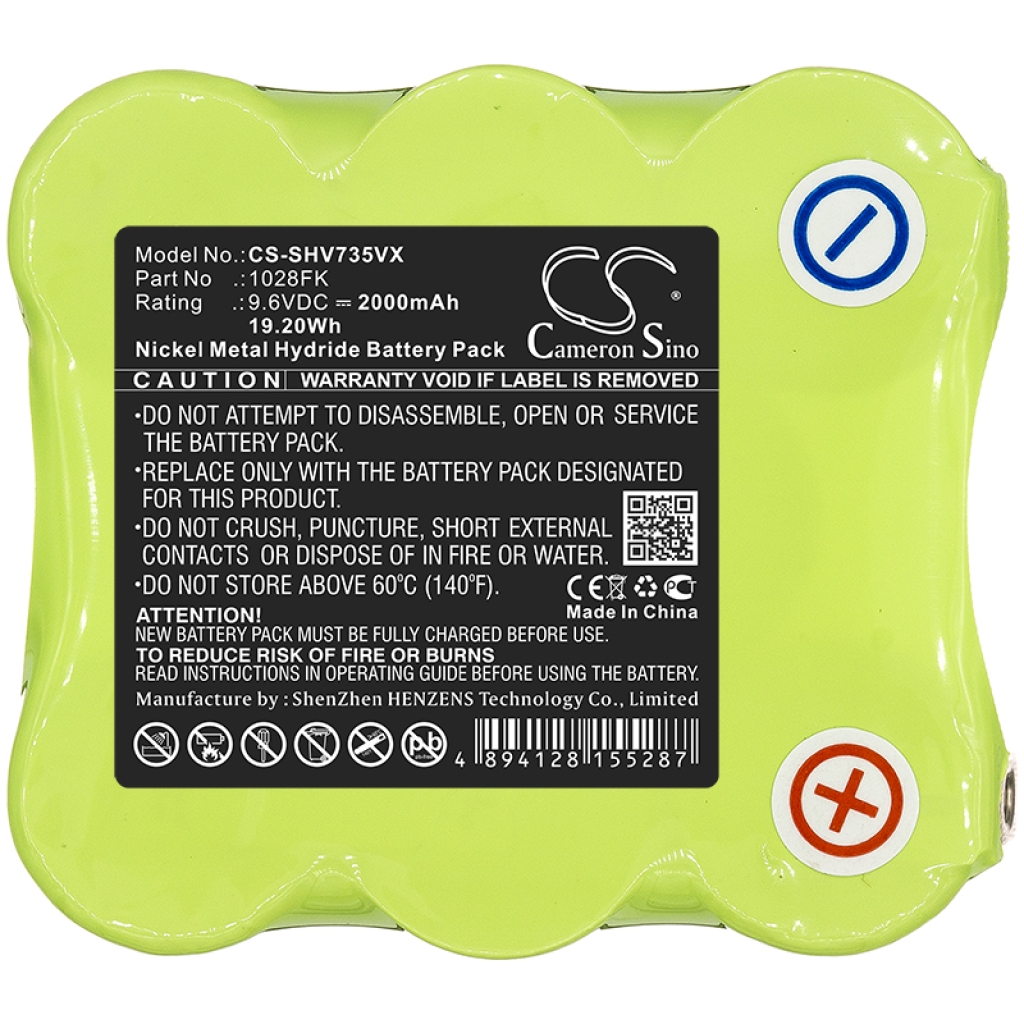 Sostituzione della batteria compatibile per Shark 1028FK