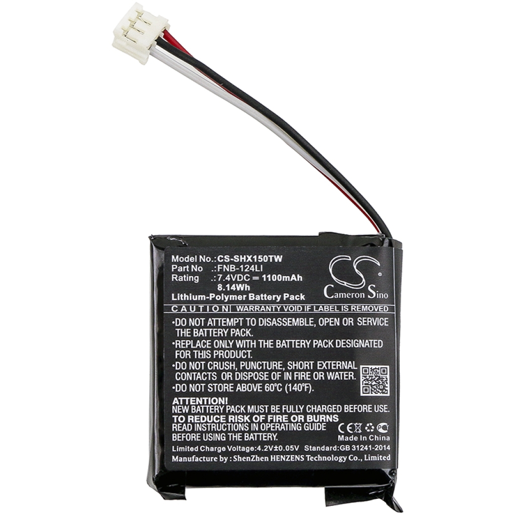 Sostituzione della batteria compatibile per Horizon FNB-124LI