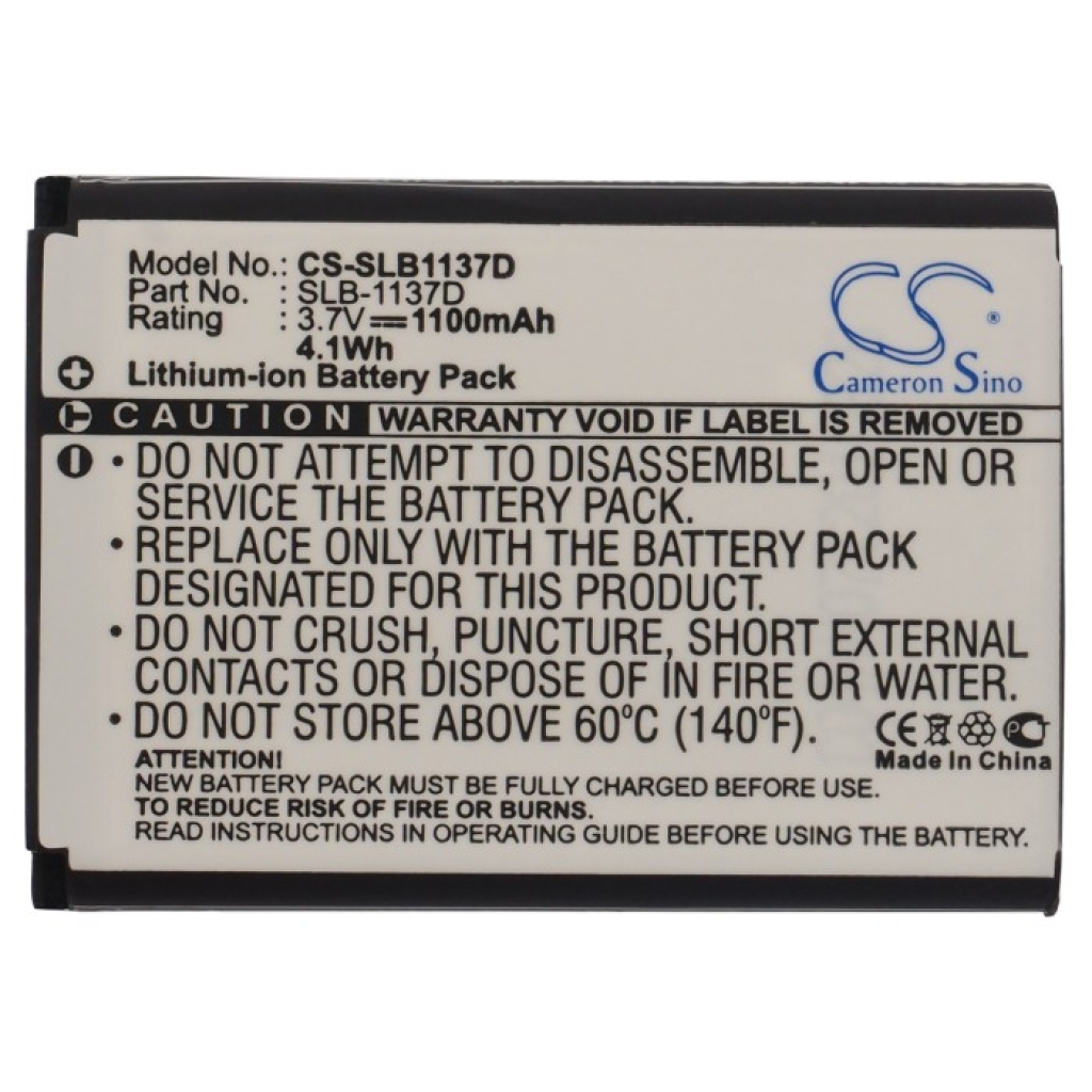 Batterie Batteria della fotocamera CS-SLB1137D