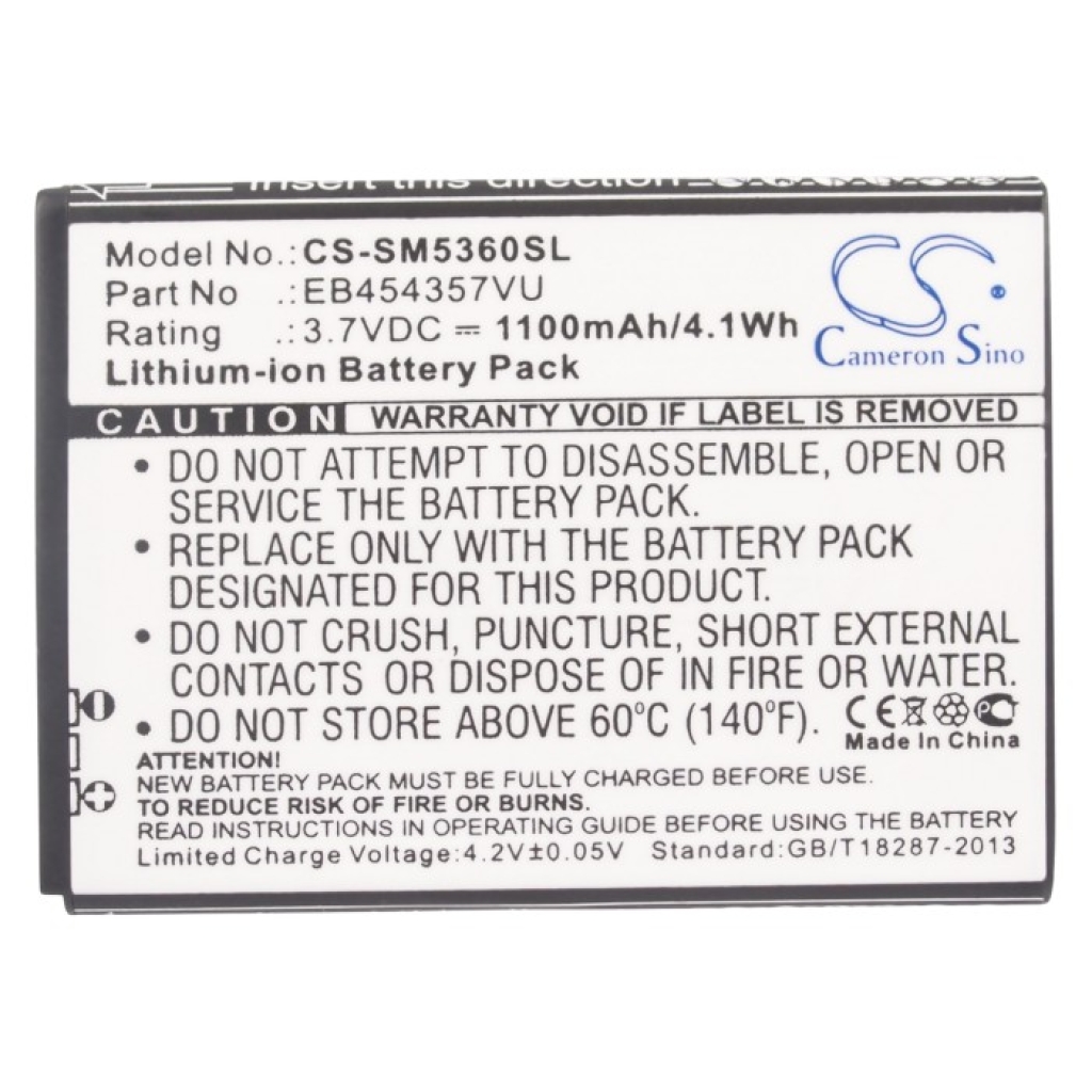 Batteria del telefono cellulare Samsung Galaxy Chat