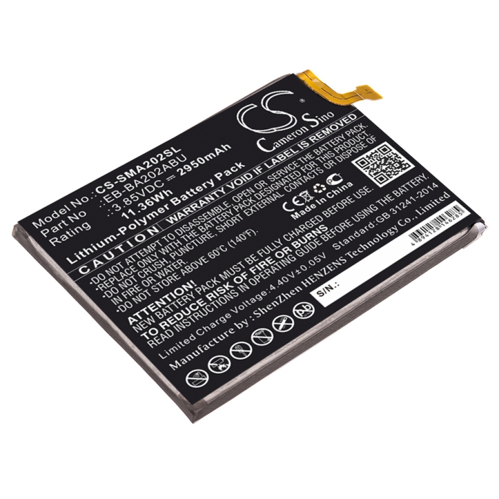 Batterie Sostituisce EB-BA202ABU