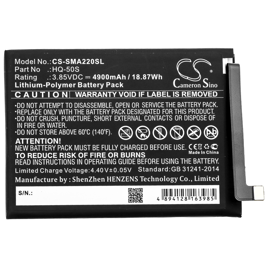 Batteria del telefono cellulare Samsung Galaxy A02 (CS-SMA220SL)
