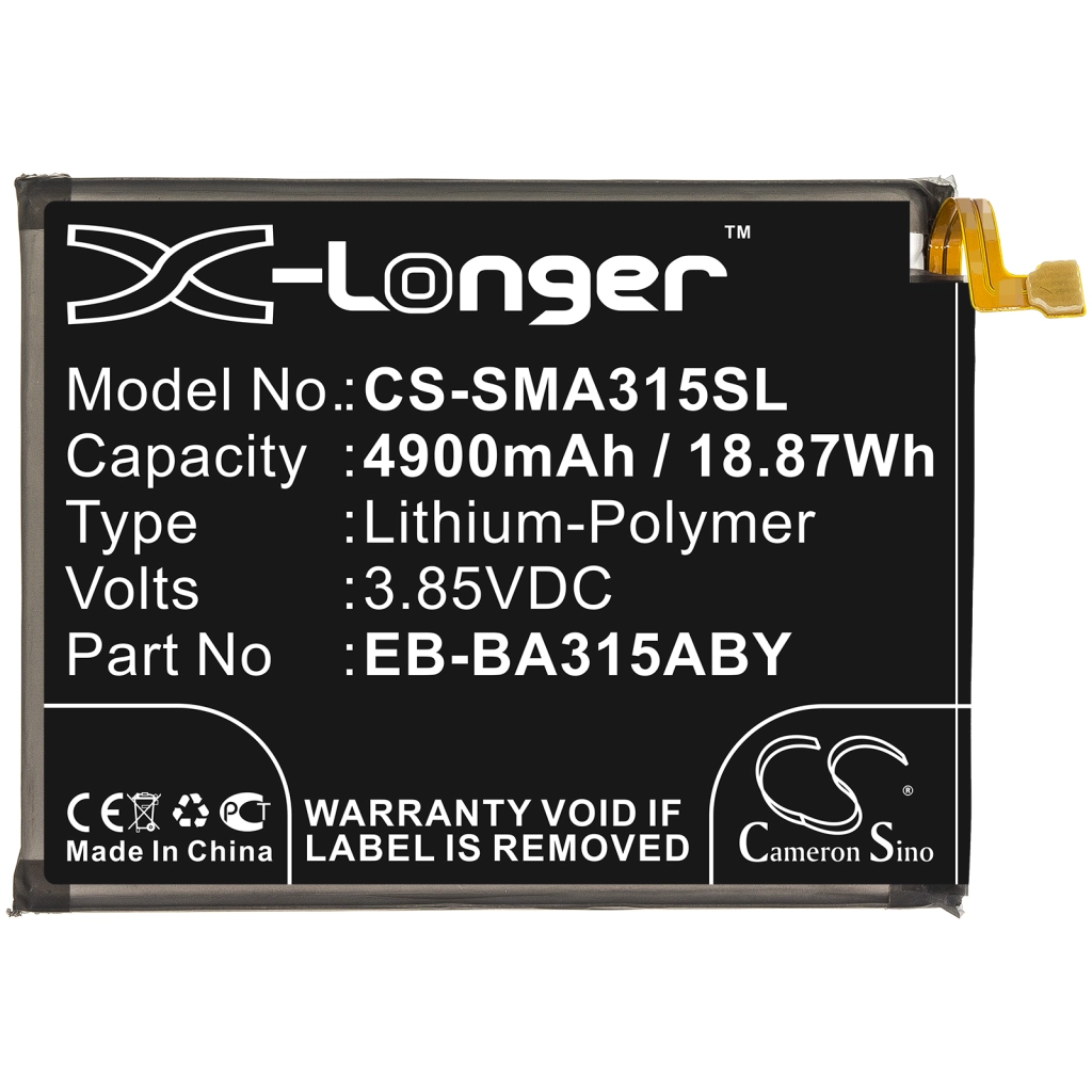 Batterie Batteria del telefono cellulare CS-SMA315SL