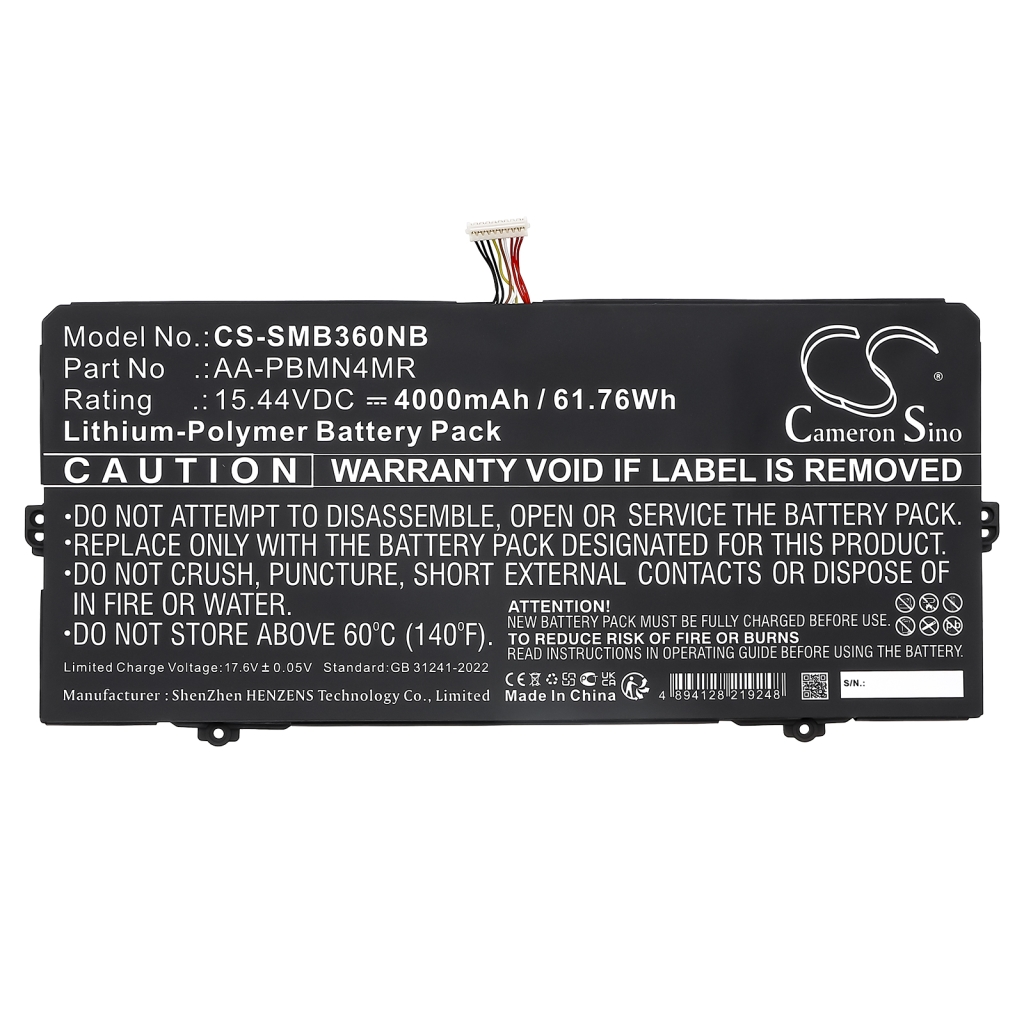 Batteria notebook Samsung Galaxy Book Pro NP935XDB-KC3IT (CS-SMB360NB)