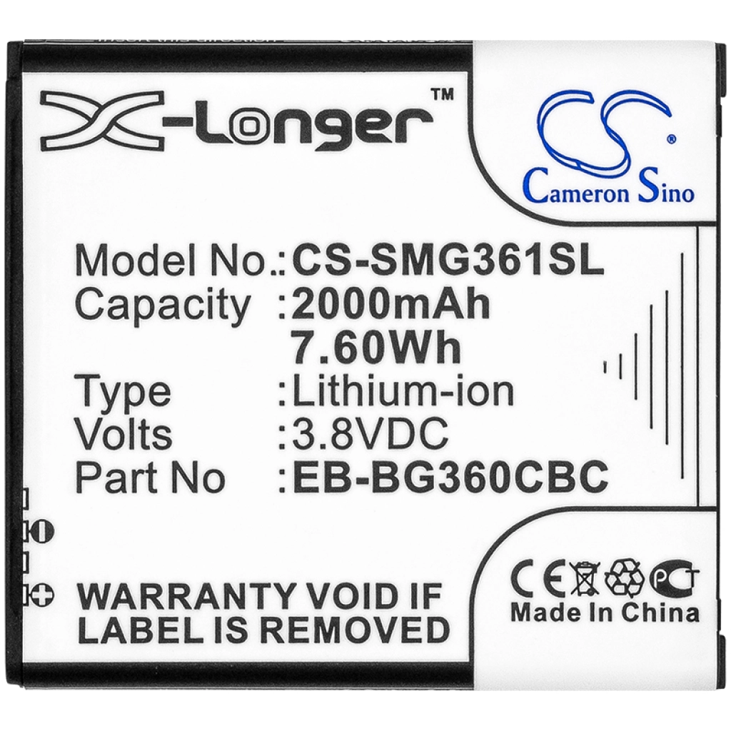 Batterie Batteria del telefono cellulare CS-SMG361SL