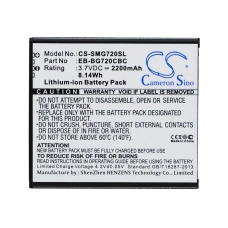 Compatible battery replacement for Samsung EB-BG720CBC,EB-BG720CBK